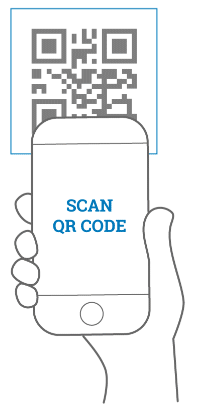 QR code scan example gif